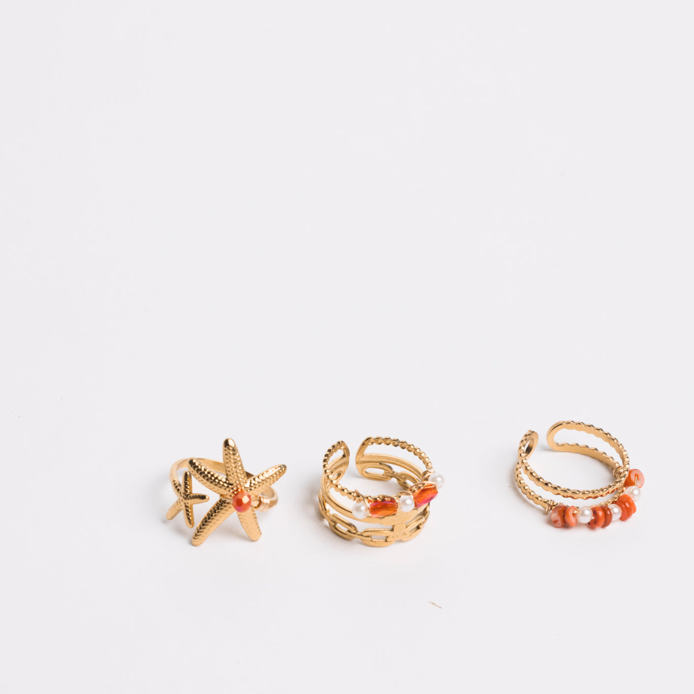 Summer Ring Set – 3 Pack